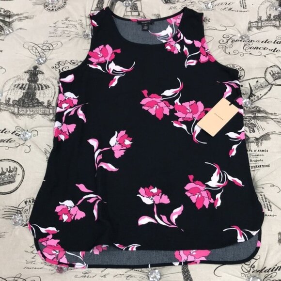 Halogen Scoop Neck Woven Shell - Picture 2 of 3